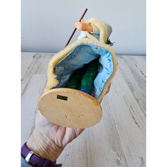 Vintage paper mache Santa band AS IS figurine statue Xmas decor - Picture 10 of 12